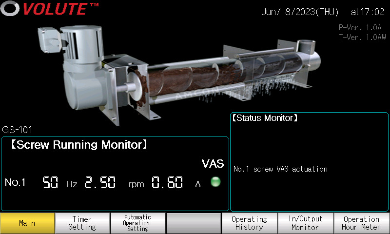 Sludge dewatering press VOLUTE™ GS series