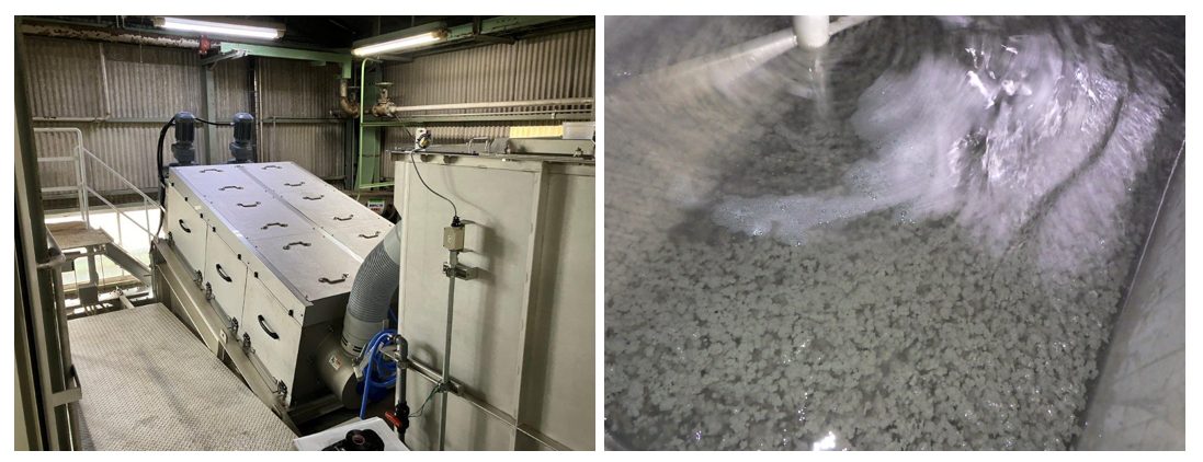 VOLUTE Dewatering Press FS-402 & Flocculation